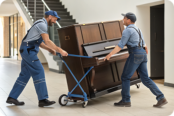 Upright-Klavier Transport Berlin – Profis bewegen Klavier auf Sackkarre